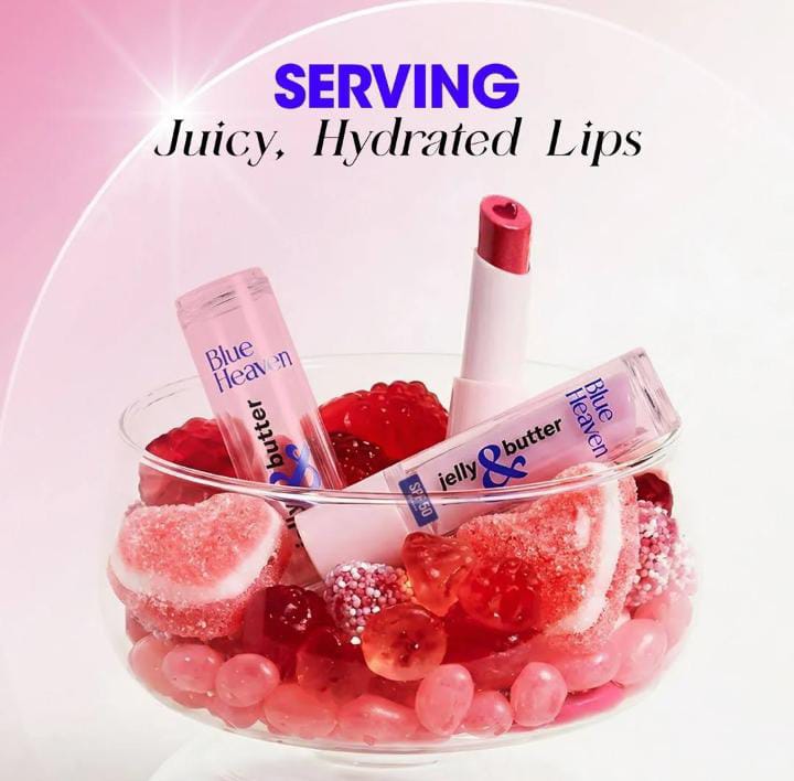 Blue Heaven Jelly & Butter Lip Balm - serving juicy hydrated lips
