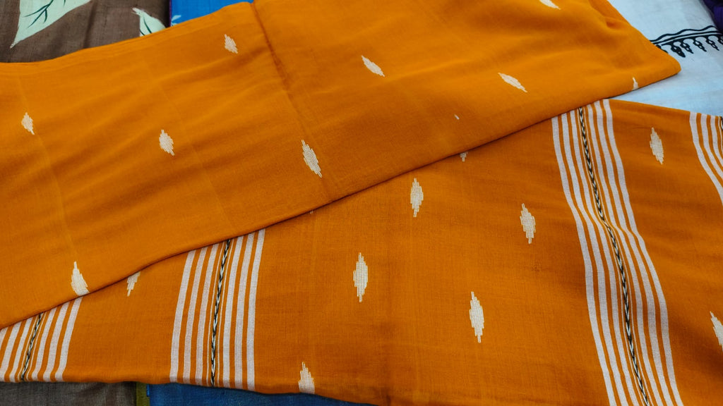 Pure Handloom Handweaving Plain Jamdani Saree