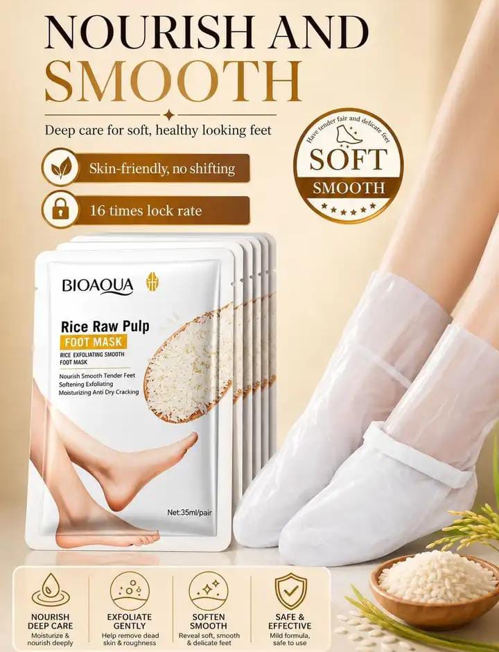 Cuvly Rice Raw Pulp Foot Mask 35ml