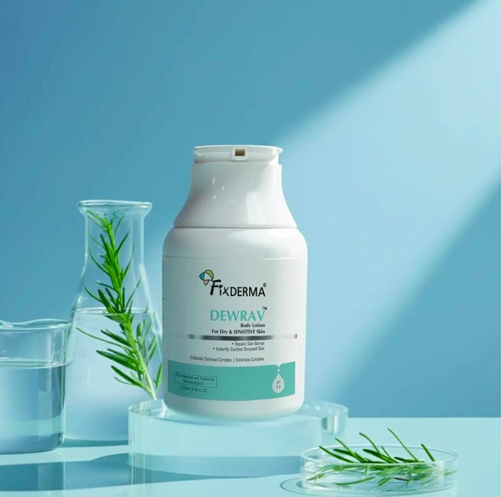 Fixderma Dewrav Body Lotion 250ml – For Dry & Sensitive Skin