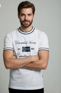 Geographical Norway Expedition Team T-Shirt White on model