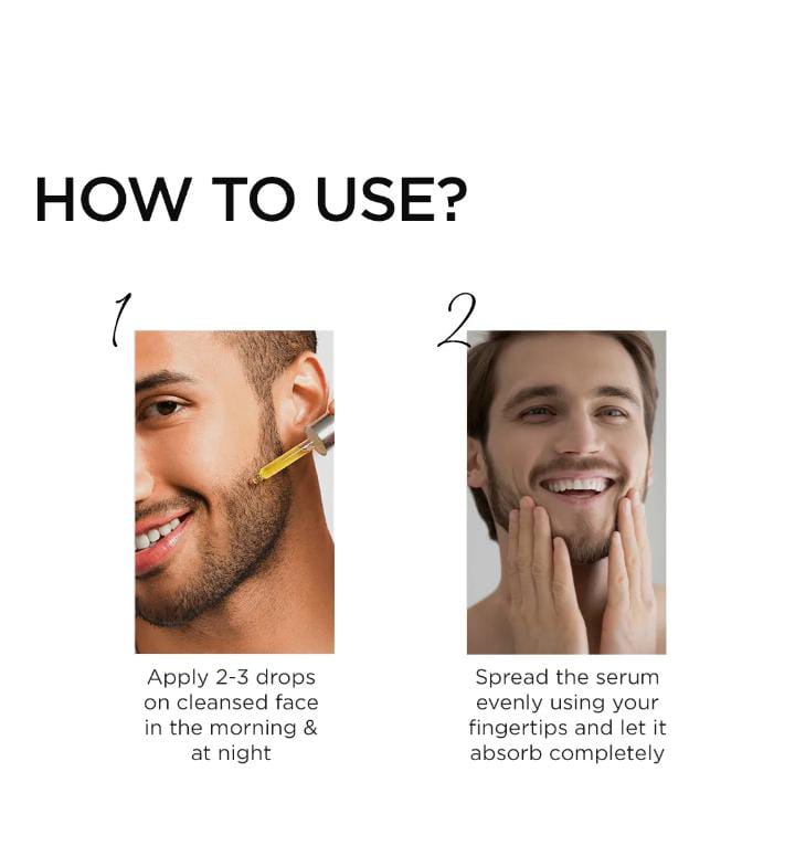 How to use - apply 2-3 drops and spread evenly