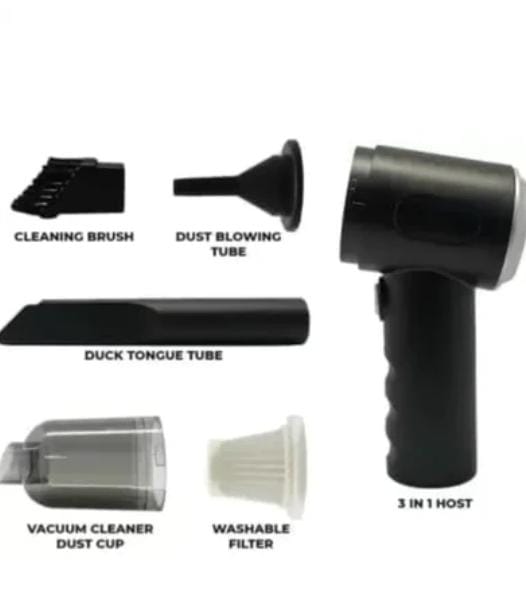 3-in-1 Portable Mini Vacuum Cleaner – Wireless Handheld for Home & Car