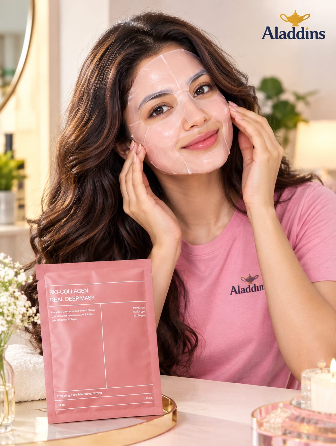Bio-Collagen face mask lifestyle photo