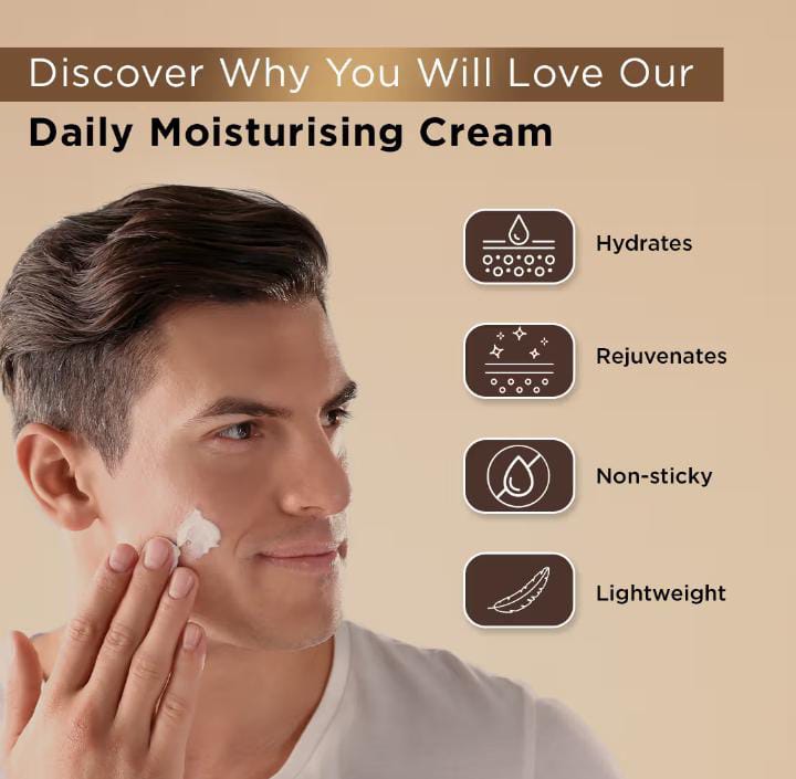 The Man Company Daily Moisturising Cream – Shea Butter & Vitamin E