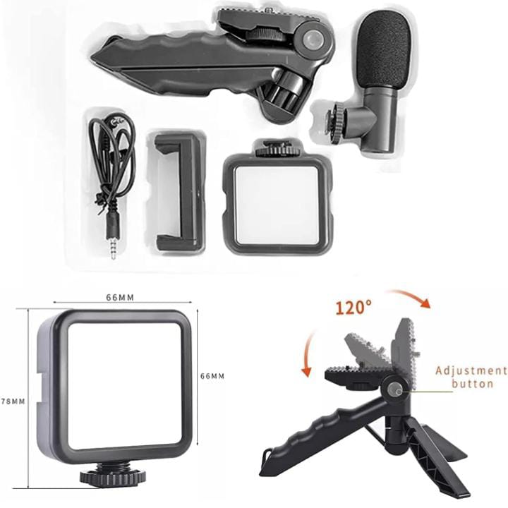 Mobile Video Recording Kit - components and dimensions