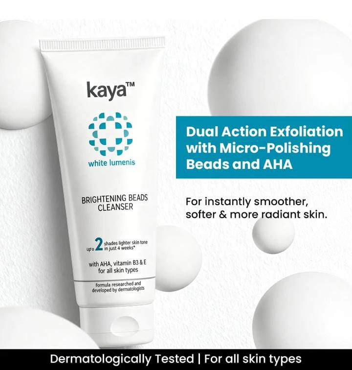 Kaya White Lumenis Brightening Beads Cleanser 100ml