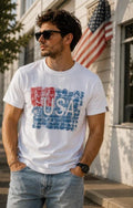 Jockey USA Flag Graphic T-Shirt – White