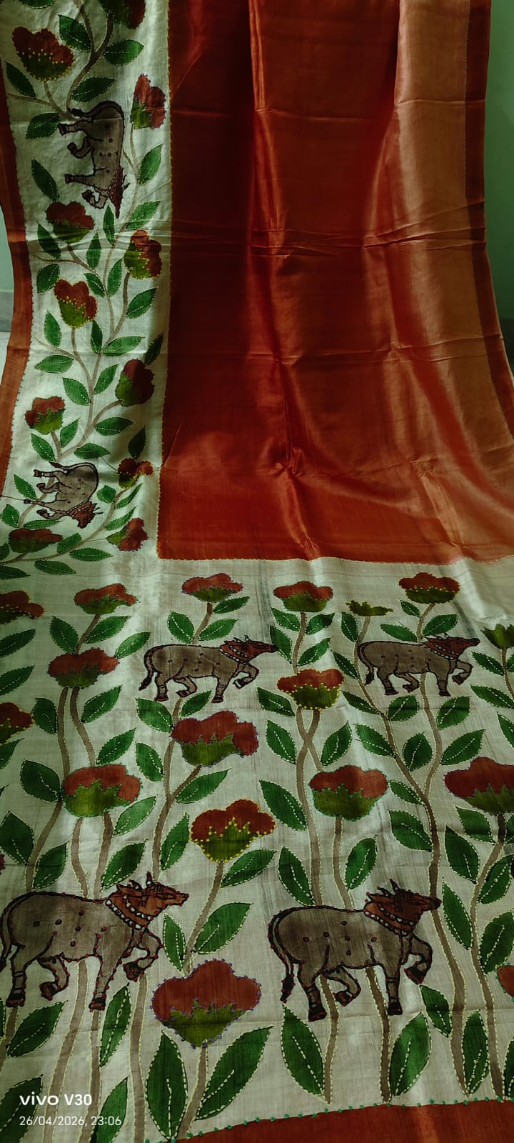 Pure Silk Red Saree