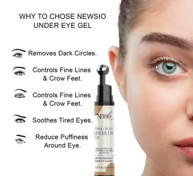 Newsio Under Eye Gel with Roll On Application