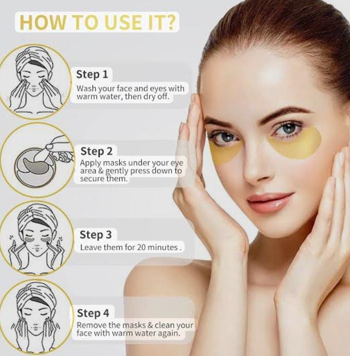 24k Gold Anti Wrinkle Hydrogel Eye Mask