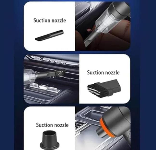 3-in-1 Portable Mini Vacuum Cleaner – Wireless Handheld for Home & Car