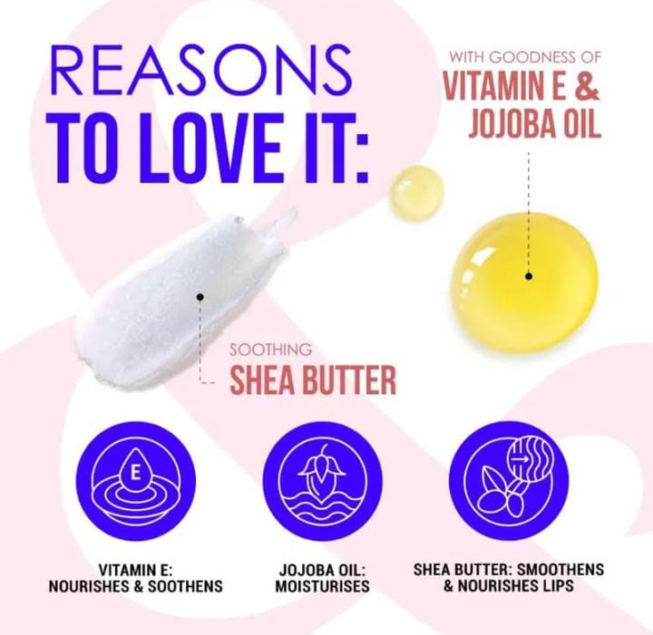 Blue Heaven Jelly & Butter Lip Balm - reasons to love it: Vitamin E, Jojoba Oil, Shea Butter