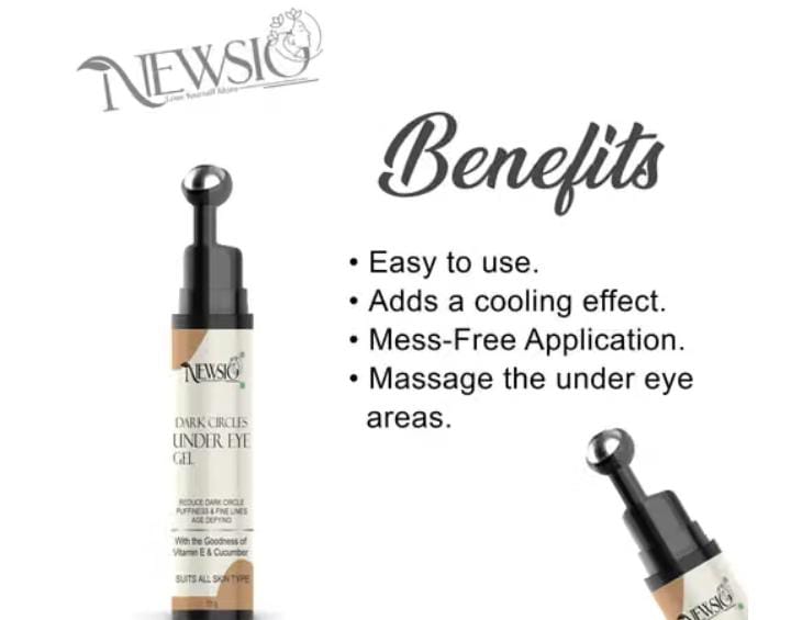 Newsio Under Eye Gel with Roll On Application