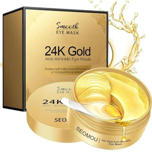 SEOMOU 24K Gold Anti-Wrinkle Hydrogel Eye Mask – 30 pairs box