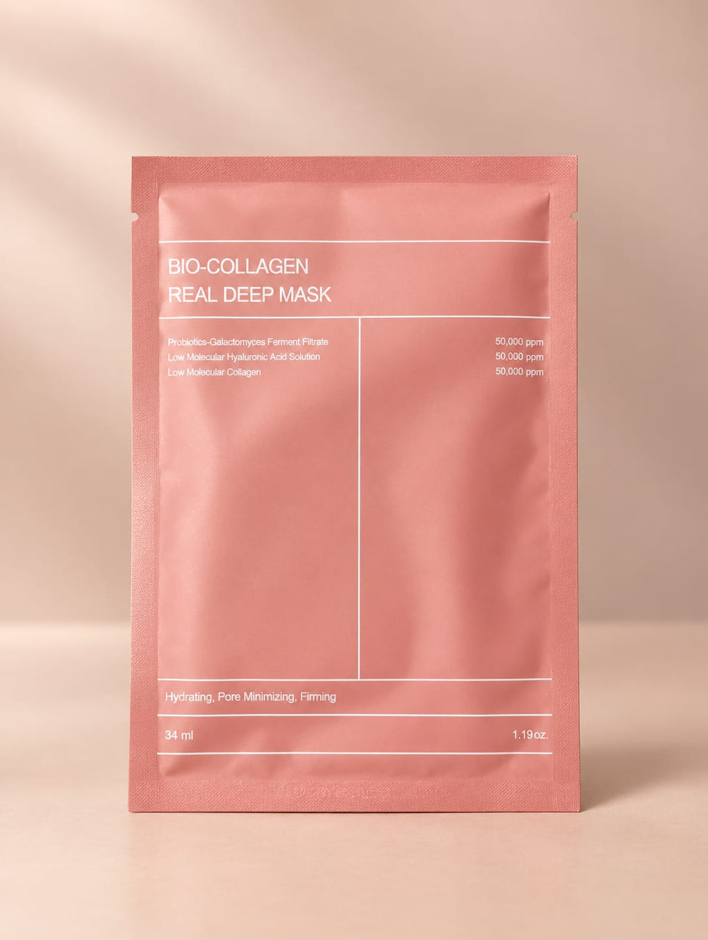 Bio-Collagen Real Deep Mask 34 ml pink sachet