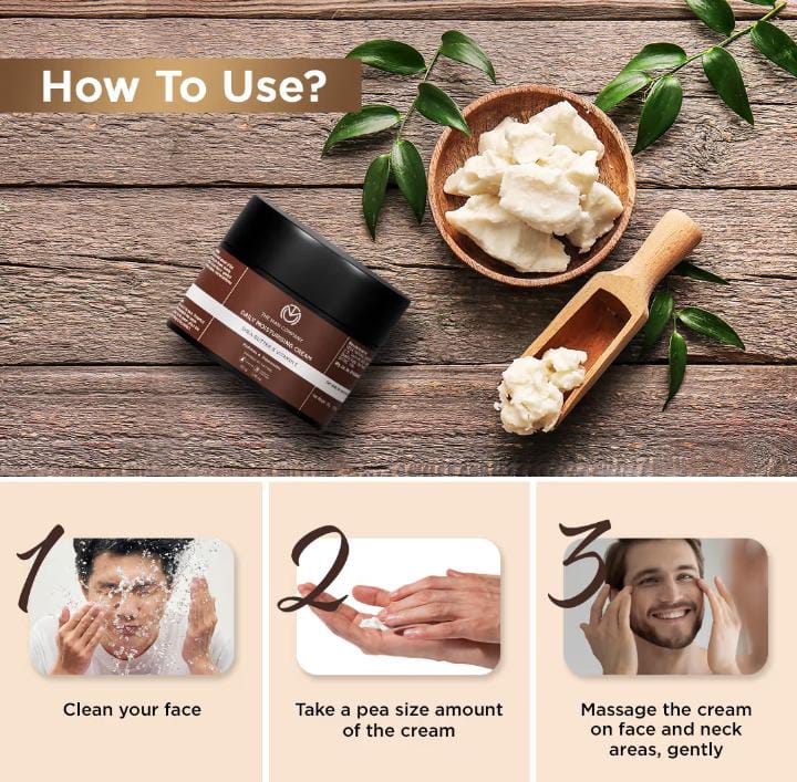 The Man Company Daily Moisturising Cream – Shea Butter & Vitamin E