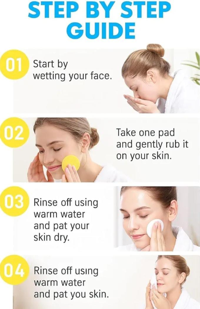 Kojic Acid & Turmeric Face Cleansing Pads