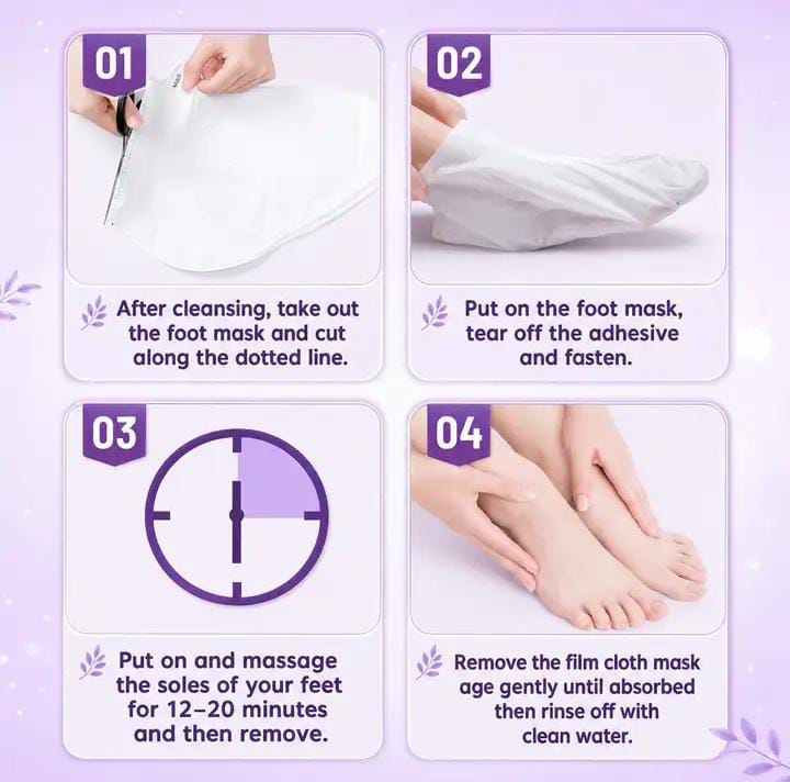 Sadoer Natural Lavender Exfoliating Foot Mask