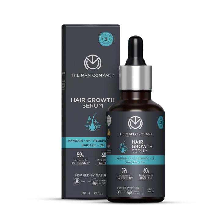 The Man Company Hair Growth Serum 30ml bottle with box