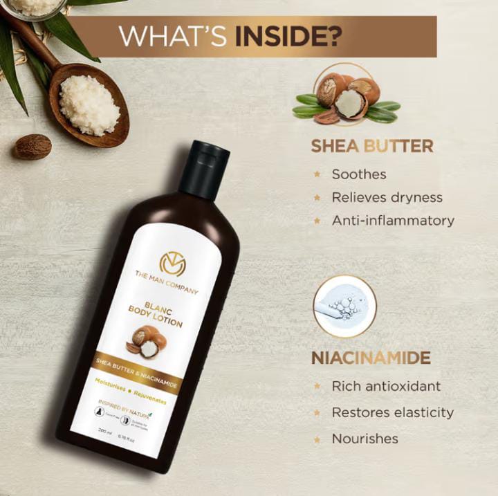 The Man Company Blanc Body Lotion