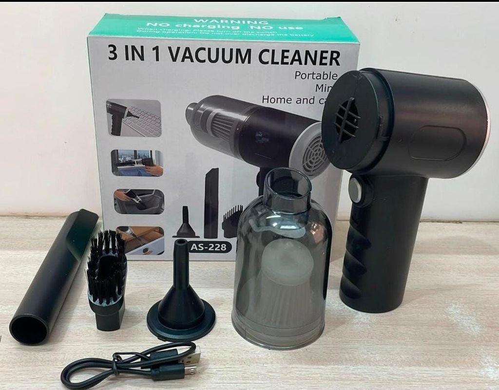 Bright & Light Combo – Portable Vacuum Cleaner + Solar Camping Lamp