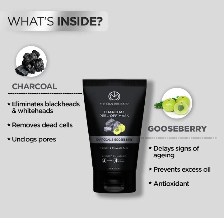 What's inside - Charcoal and Gooseberry ingredients