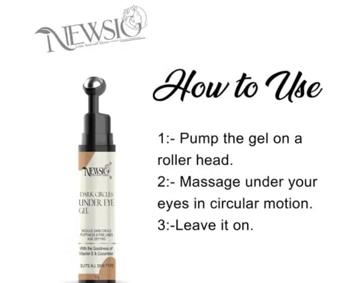 Newsio Under Eye Gel with Roll On Application