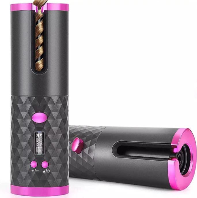 Cordless Automatic Hair Curler M3 - Portable Curling Iron with LCD Display
