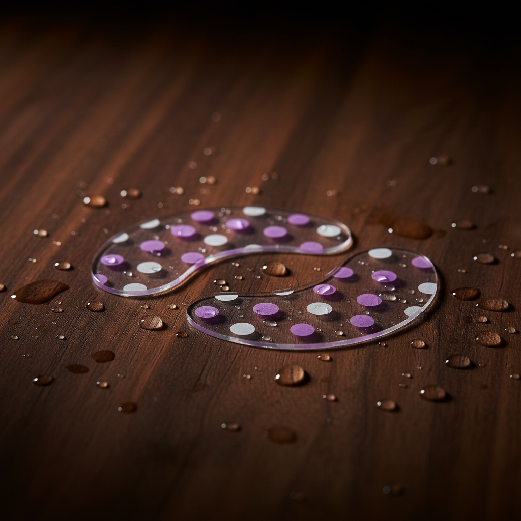 Purple Polka Dot Under-Eye Patches