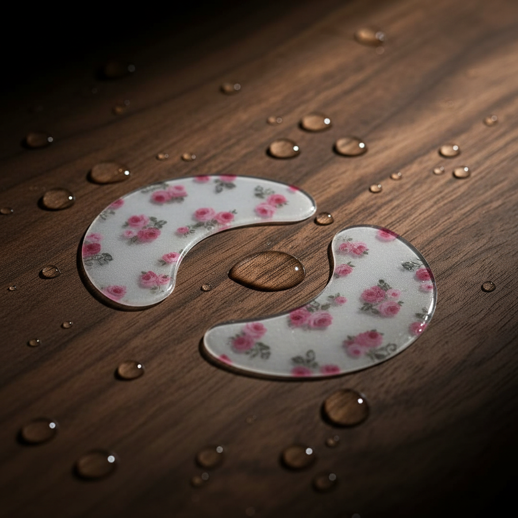 Pink Floral Print Under-Eye Patches