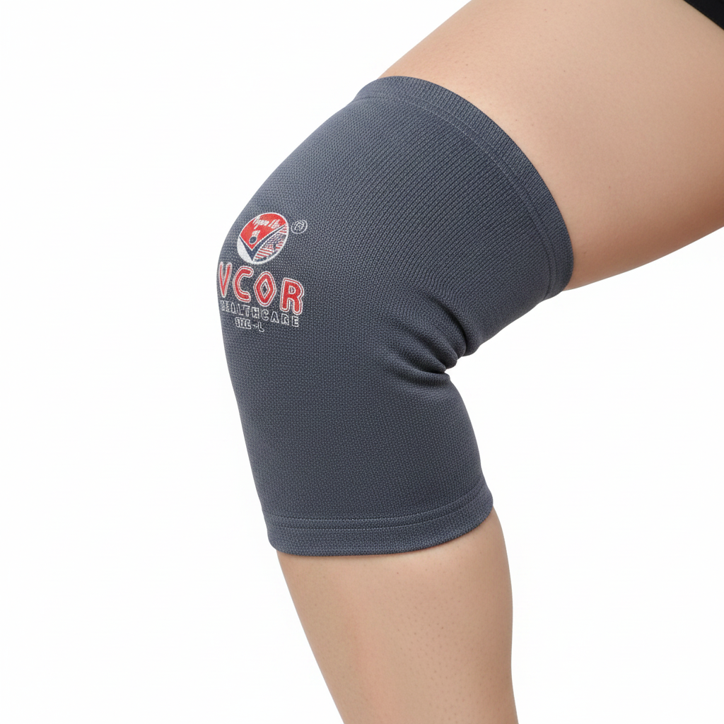 VCOR Knee Cap Support – 4-Way Stretch, Anti-Slip (Pair)
