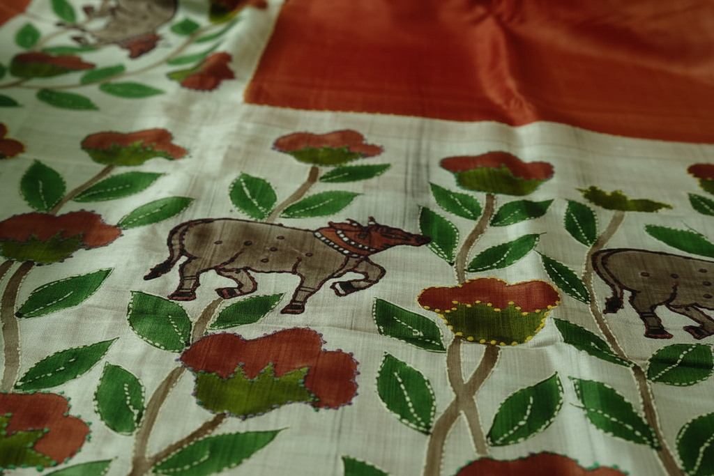 Kalamkari Detail Close-up